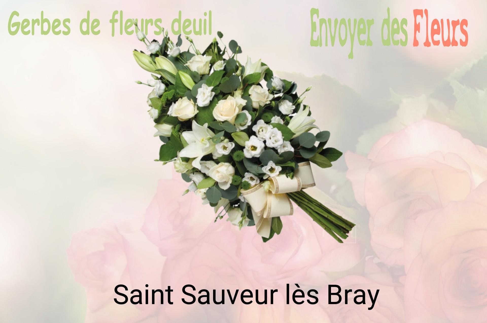 Gerbe de fleurs de deuil livrée à Saint-Sauveur-lès-Bray